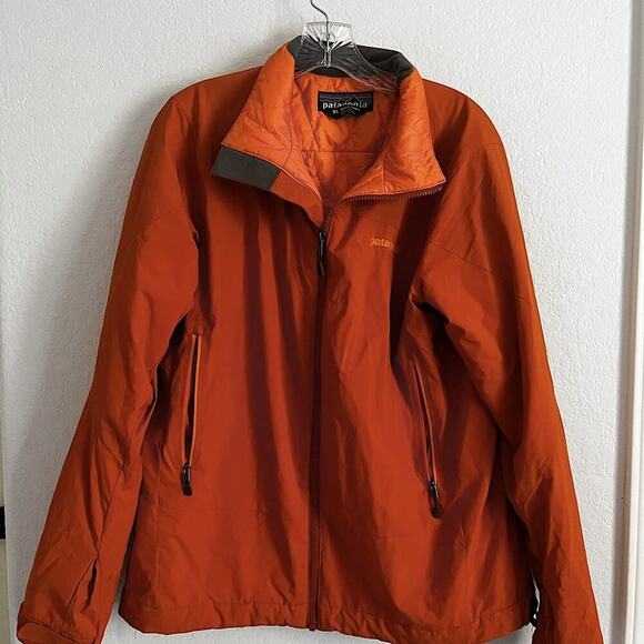 Patagonia Womens Solar Wind Soft Shell Outdoor Jacket Orange XL - Picture 3 of 7